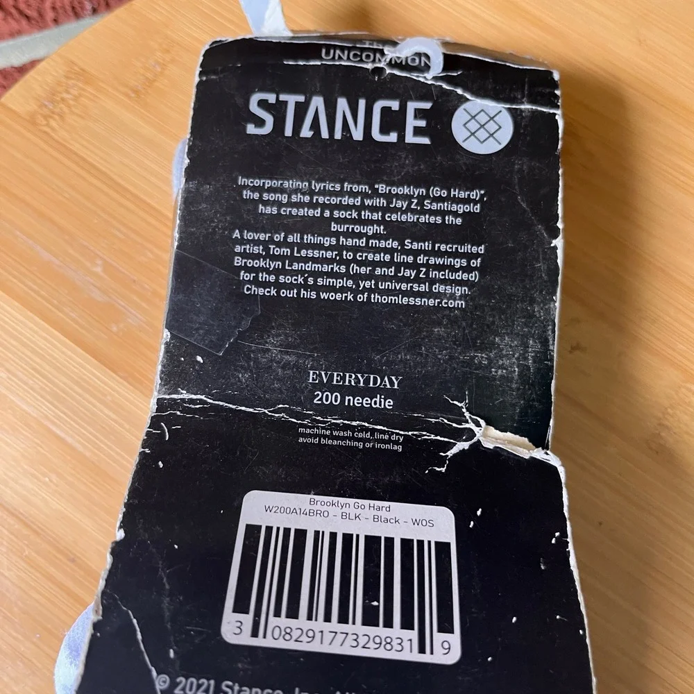 Stance x Santigold Brooklyn Go Hard Socks Jay-Z 2014 Rare Collectible NOS
